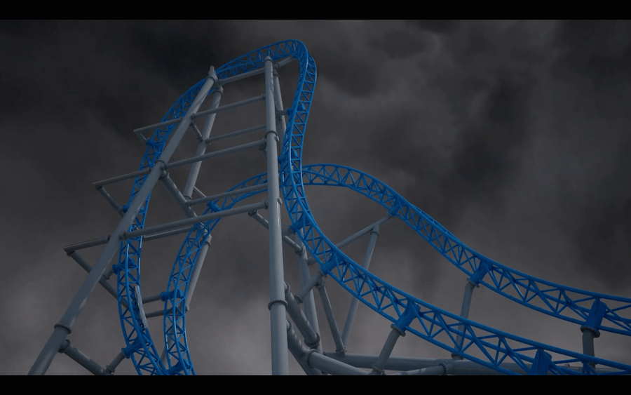 GaleForce Roller Coaster Playland's Castaway Cove