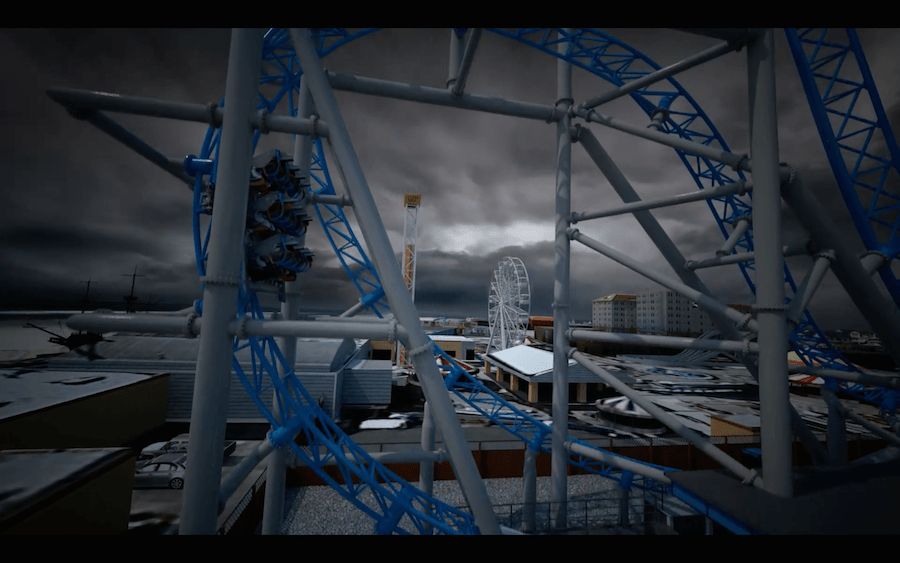 GaleForce Roller Coaster Playland's Castaway Cove