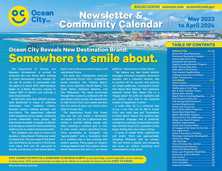 Ocean City Newsletter and Community Calendar Town of Ocean City, Maryland