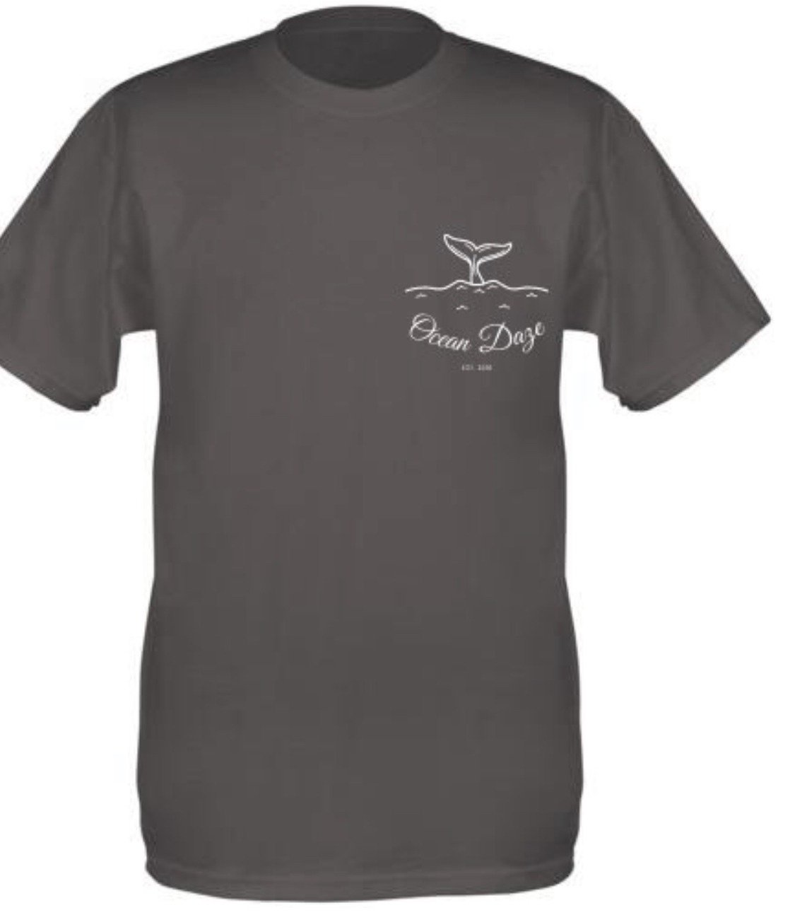 Whale Tail Small Logo Men’s TShirt Ocean Daze