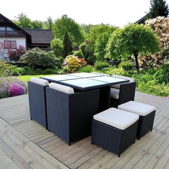 Black Wicker Patio Furniture & Black Rattan Furniture Ocean Decors