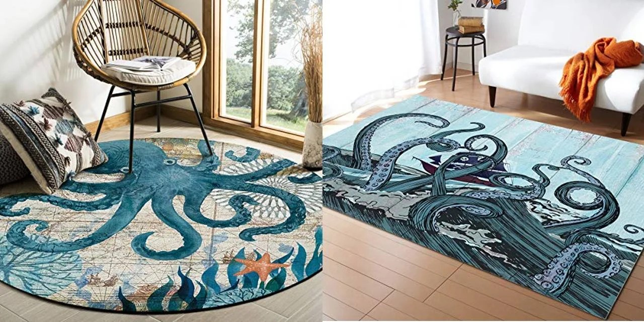 Best Octopus Area Rugs Ocean Decors