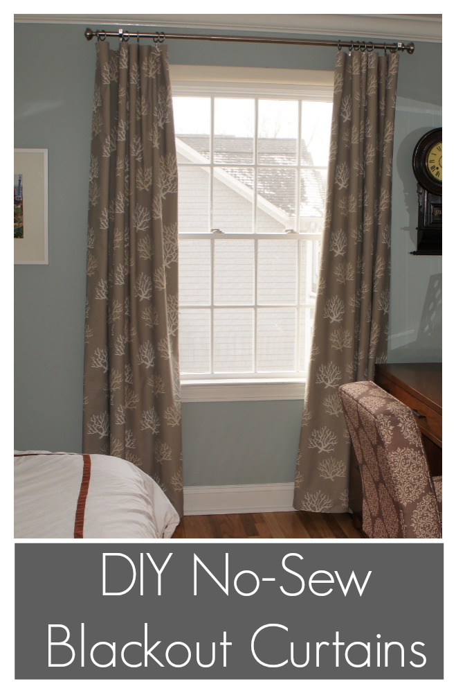 DIY No Sew Blackout Curtains Ocean Front Shack