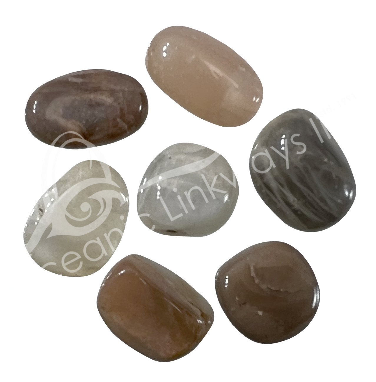 Tumbled Stones Multi Moonstone Oceanic Linkways in NJ USA