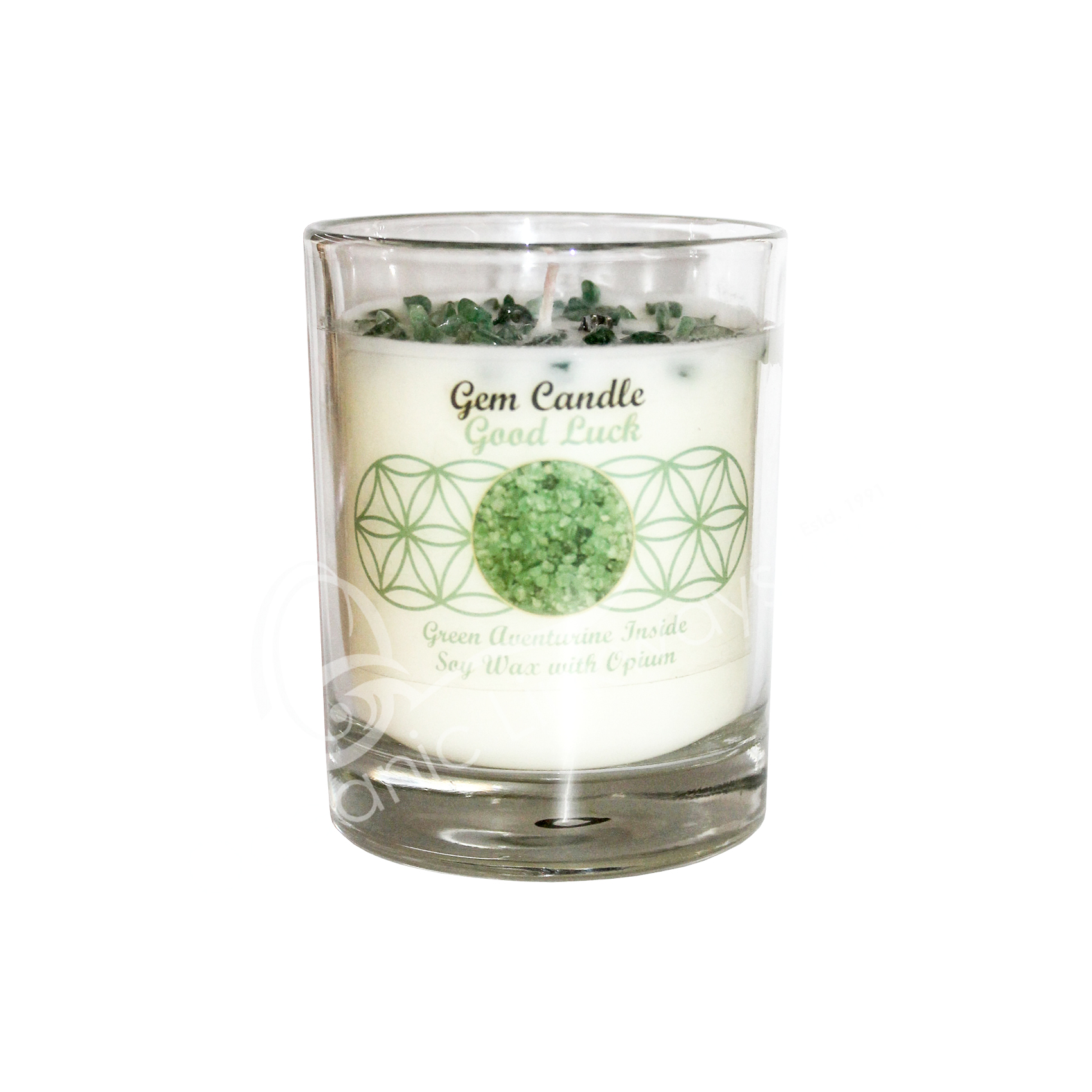 Soy Candle Opium Green Aventurine Oceanic Linkways in NJ