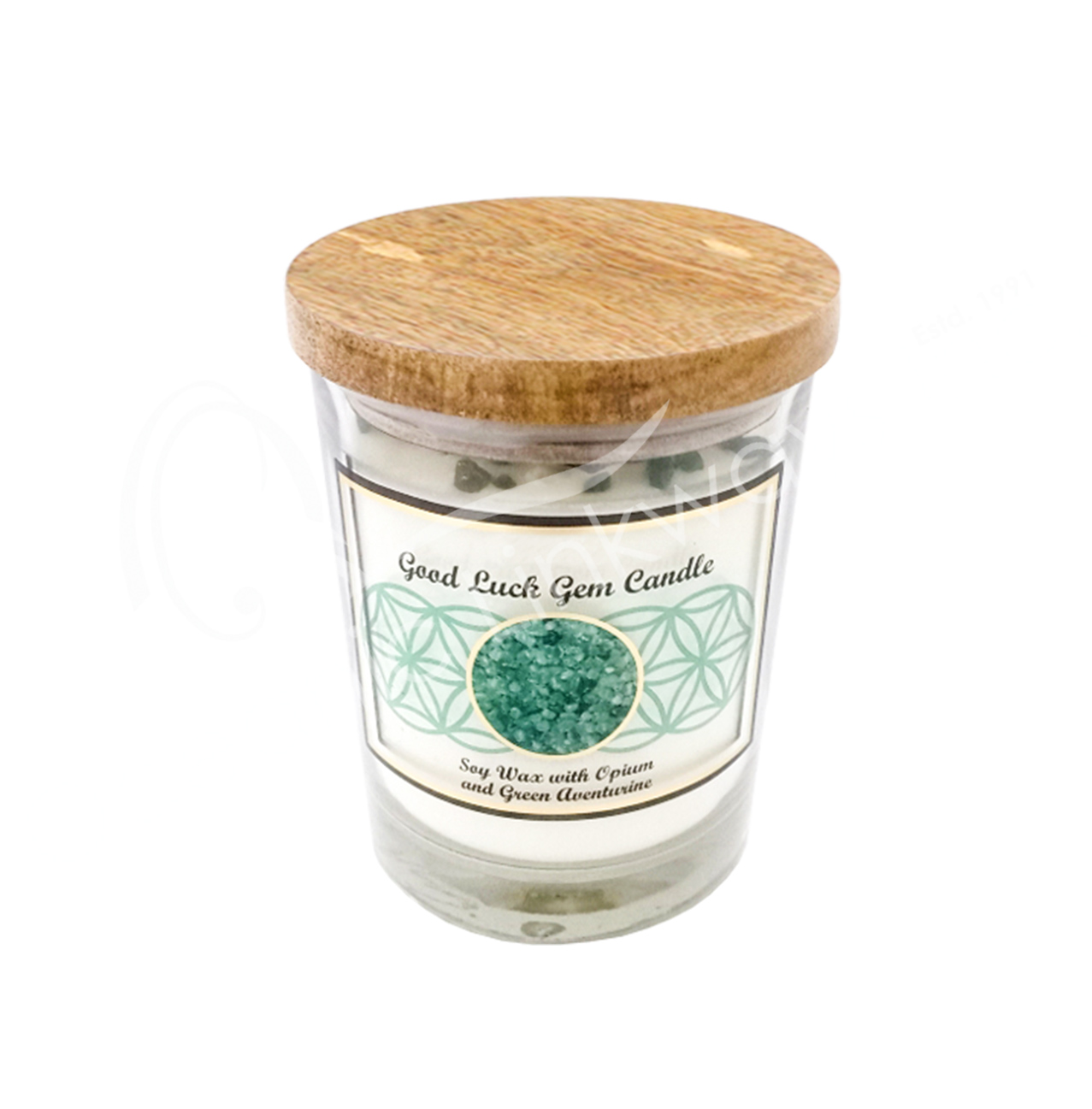 Soy Candle Opium Green Aventurine Oceanic Linkways in NJ