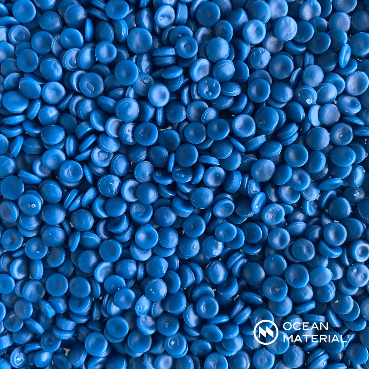 Recycled HDPE Pellets (Ocean Bound/ Blue) Ocean Material® Shop