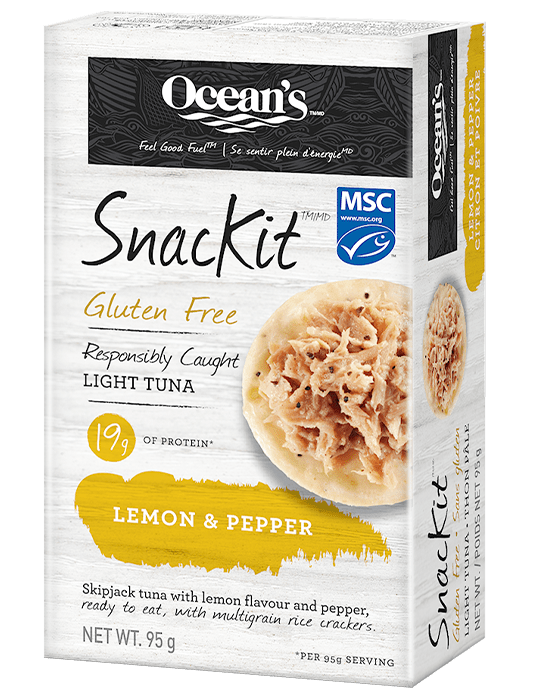 Lemon & Pepper Light Tuna SnacKit™ Ocean's