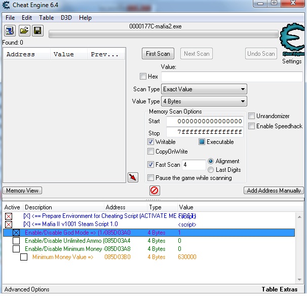 The Grand Mafia Cheat Engine