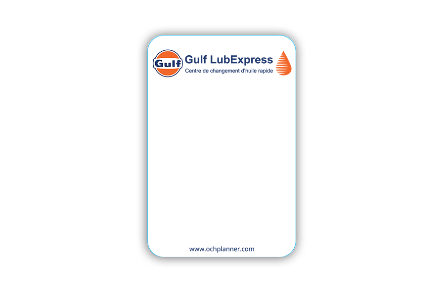 Gulf Lub Express OCH Planner