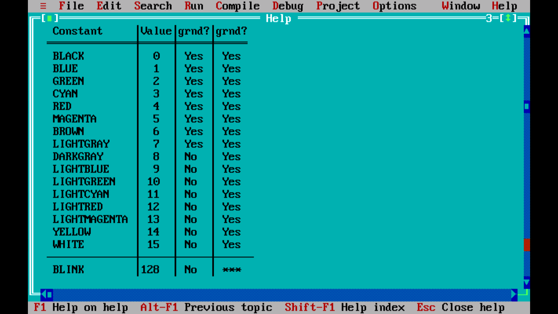 Colored Output in C (cprintf(), textcolor(), textbackground()) OCJP