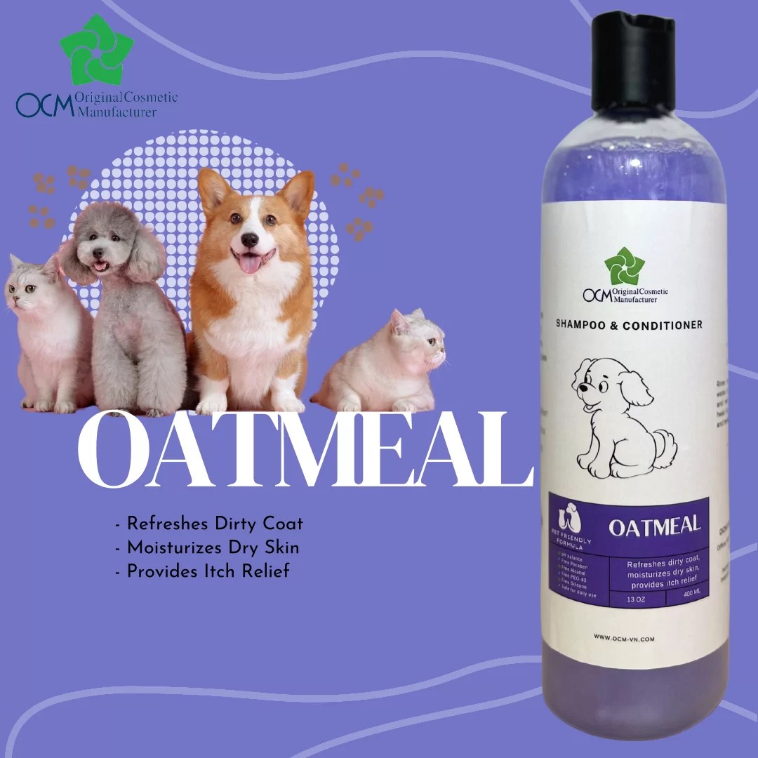 SHAMPOO FOR PET OATMEAL OCM Vietnam