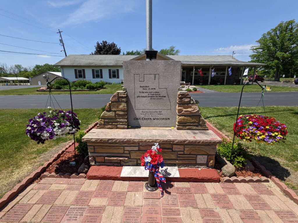 Memorial Bricks Oak Creek American Legion Post 434