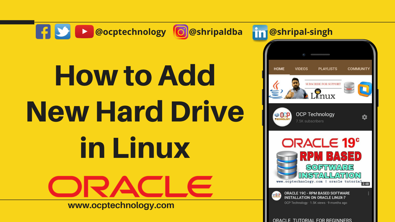 HOW TO ADD NEW HARD DRIVE IN LINUX SHRIPAL