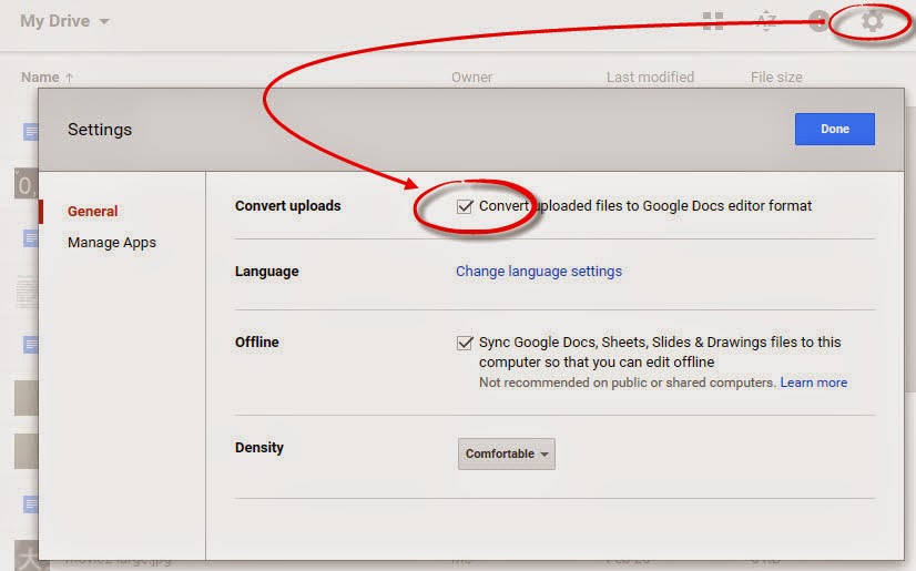 Howto Google Docs OCR
