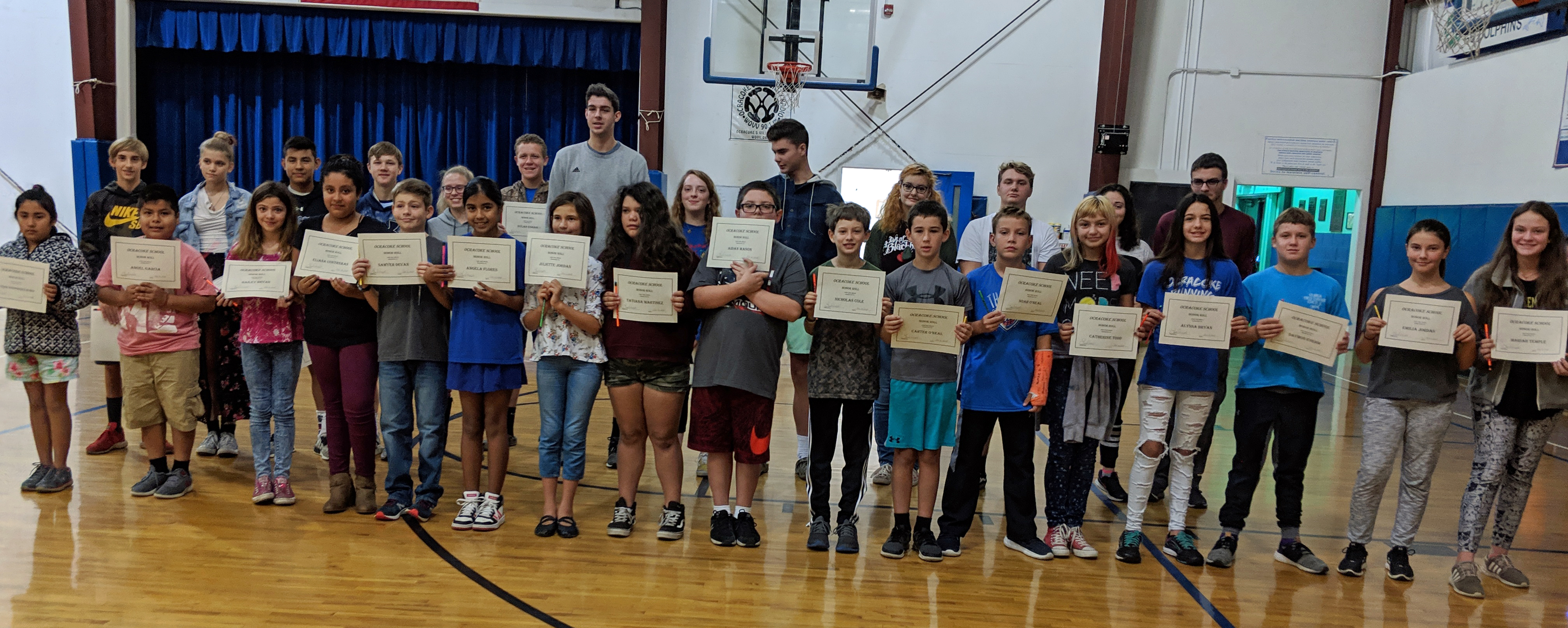 1st 9 2018 Honor Roll Ocracoke Observer