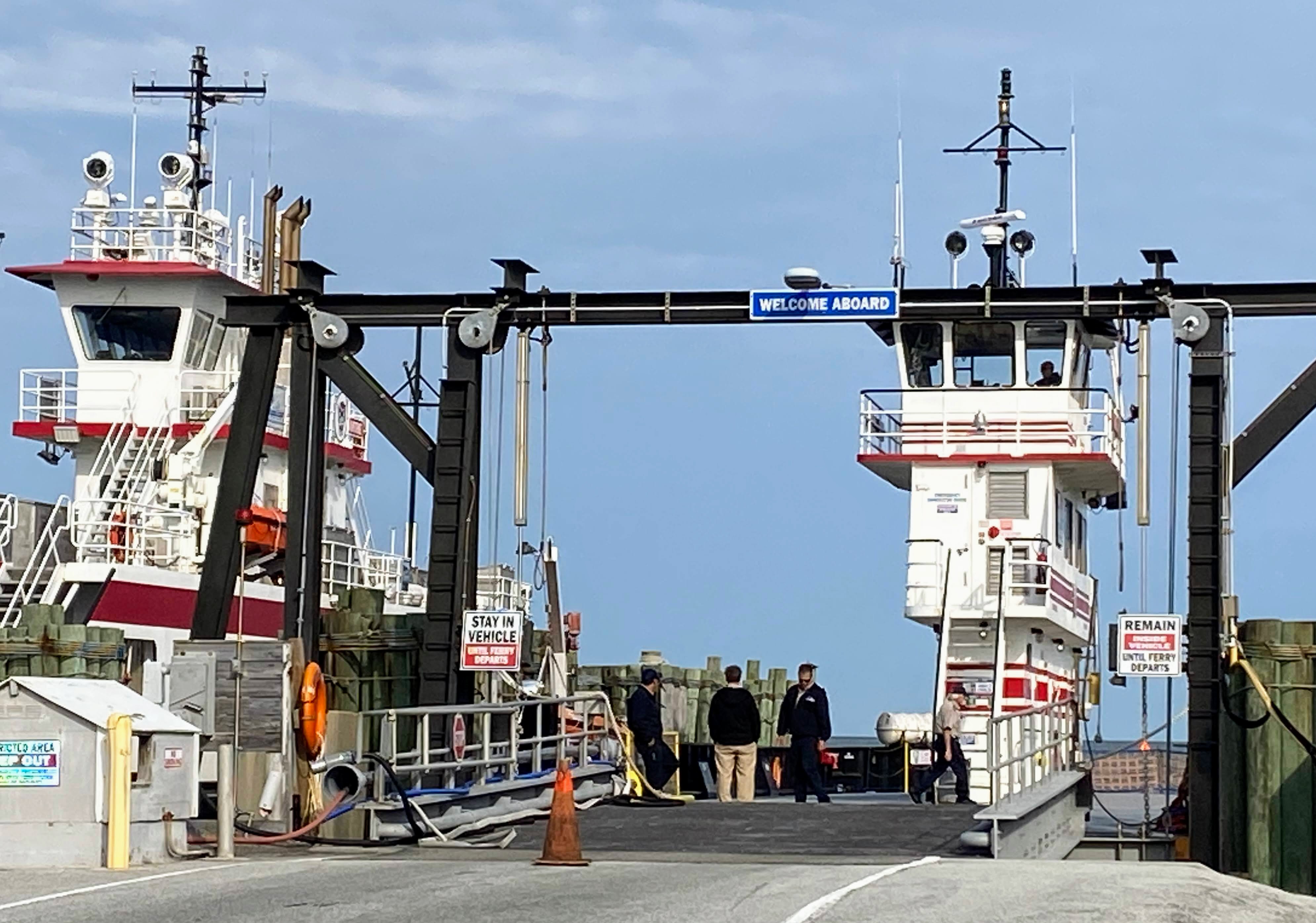 Ferry workers Ocracoke Observer