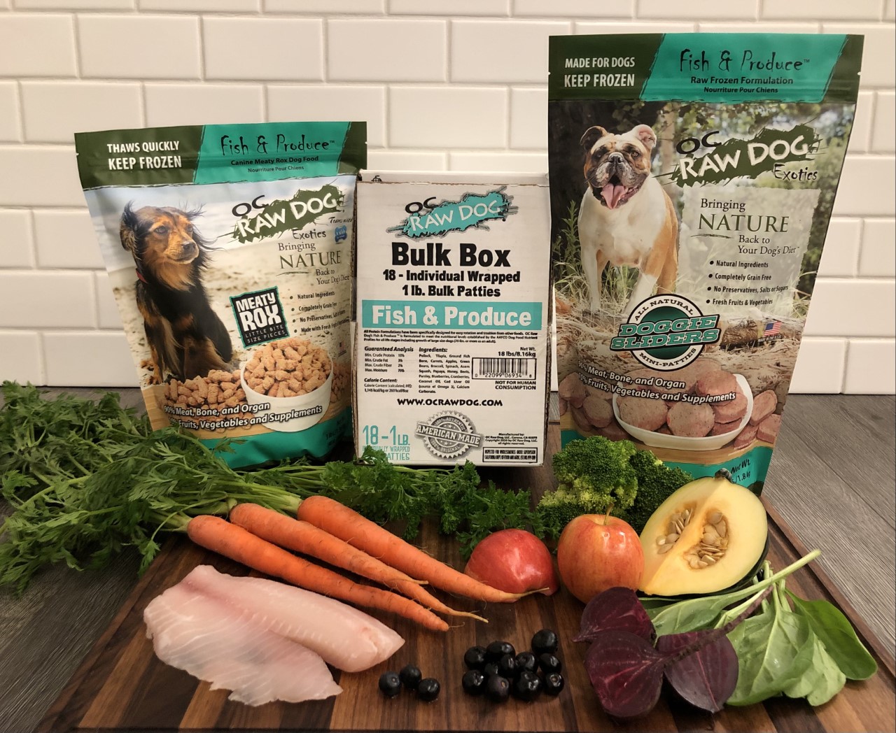 FISH & PRODUCE 6 Patty OC Raw Dog