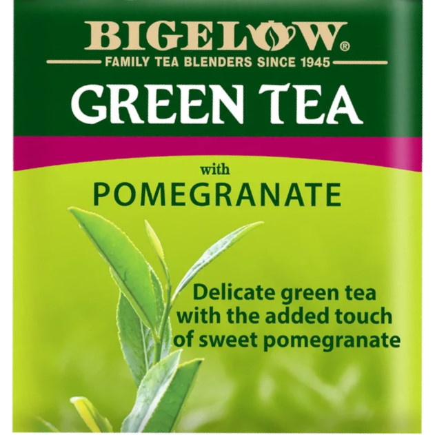 Bigelow Green Tea w/ Pomegranate Tea Bags 28ct Canteen of Northern