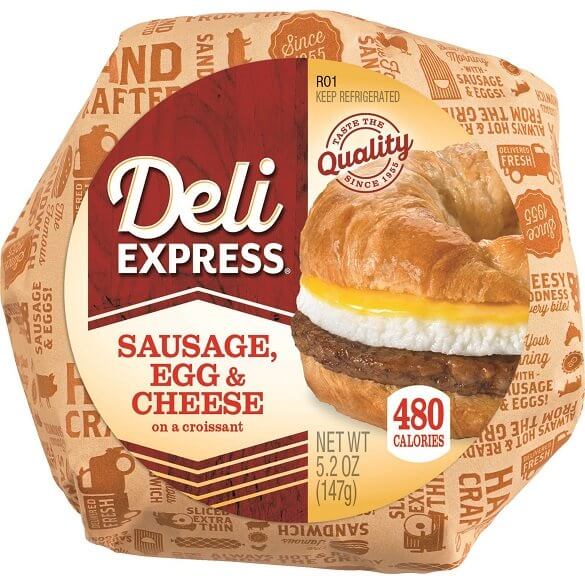 Deli Express Sausage Egg and Cheese Croissant Allegro Refreshments