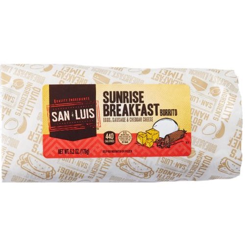 San Luis Sunrise Breakfast Burrito 6.2oz Monumental Markets Office Coffee Online Ordering