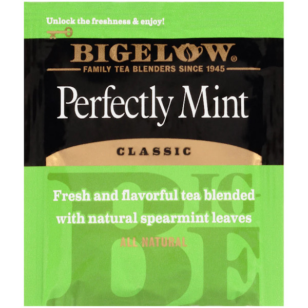 Bigelow Perfectly Mint Tea 1/28ct Americraft Coffee and Tea Company
