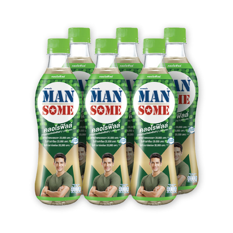 Mansome Chlorophyll Drink 450 ml x 6 bottles Makroclick