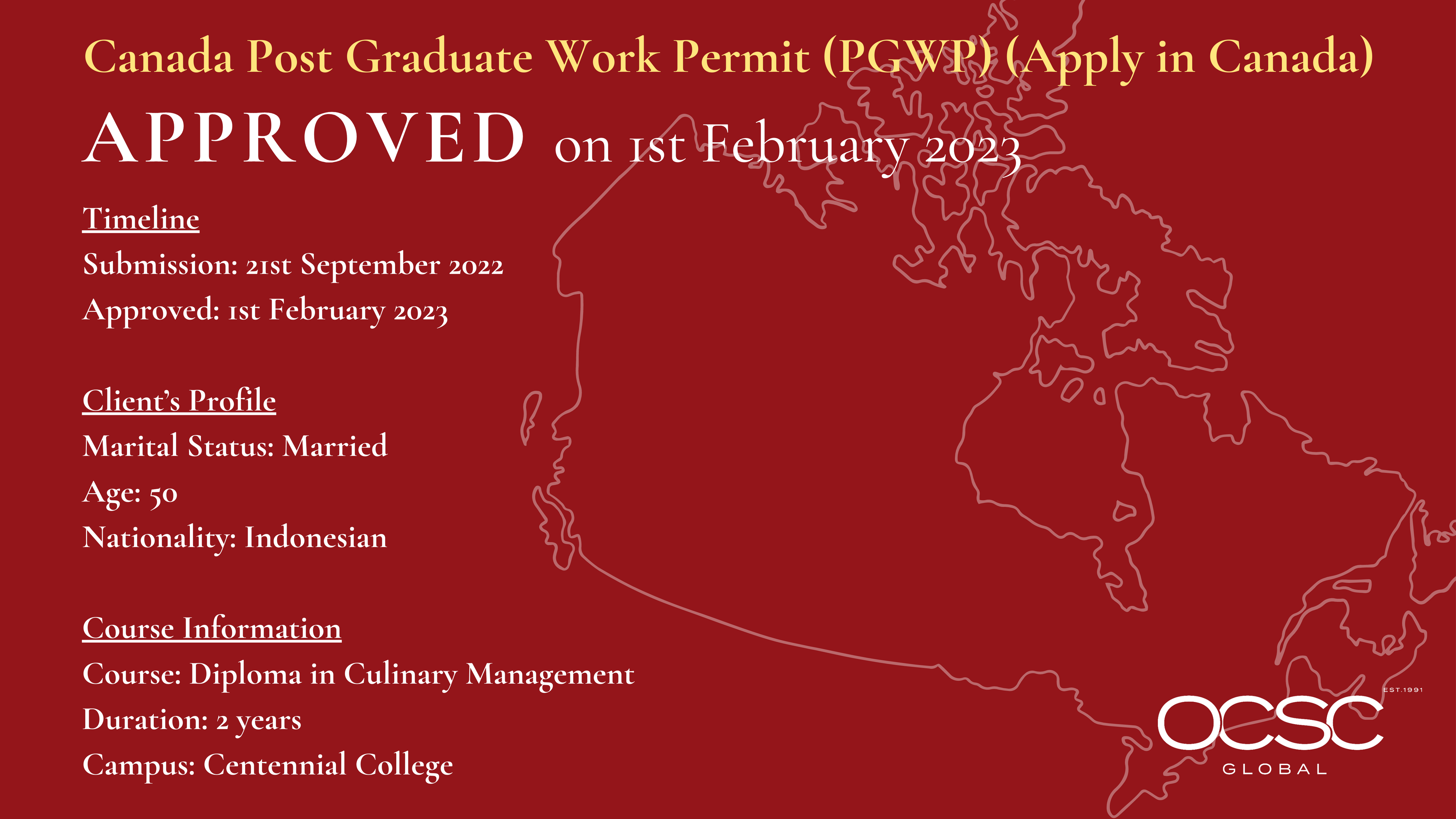 Approval for Canada Post Graduate Work Permit (PGWP) Apply in Canada