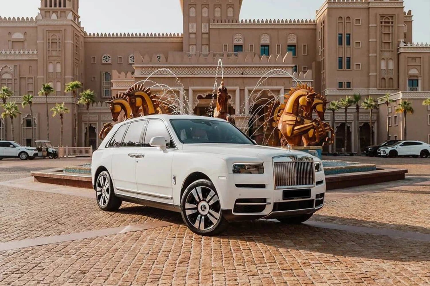 Rent RollsRoyce Cullinan White in Dubai Luxury Octane Luxury Car