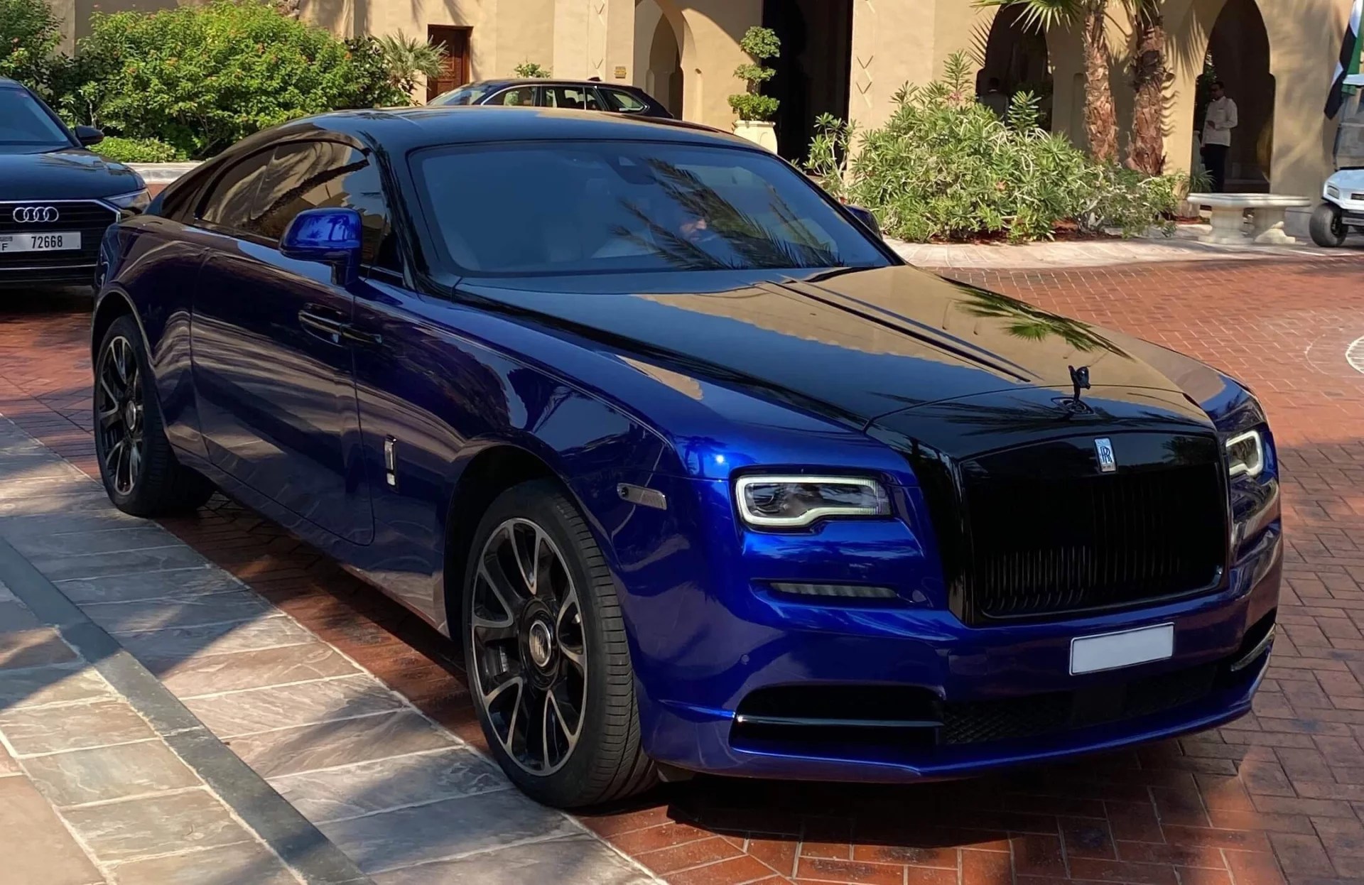Rent RollsRoyce Wraith Blue in Dubai Luxury Octane Luxury Car