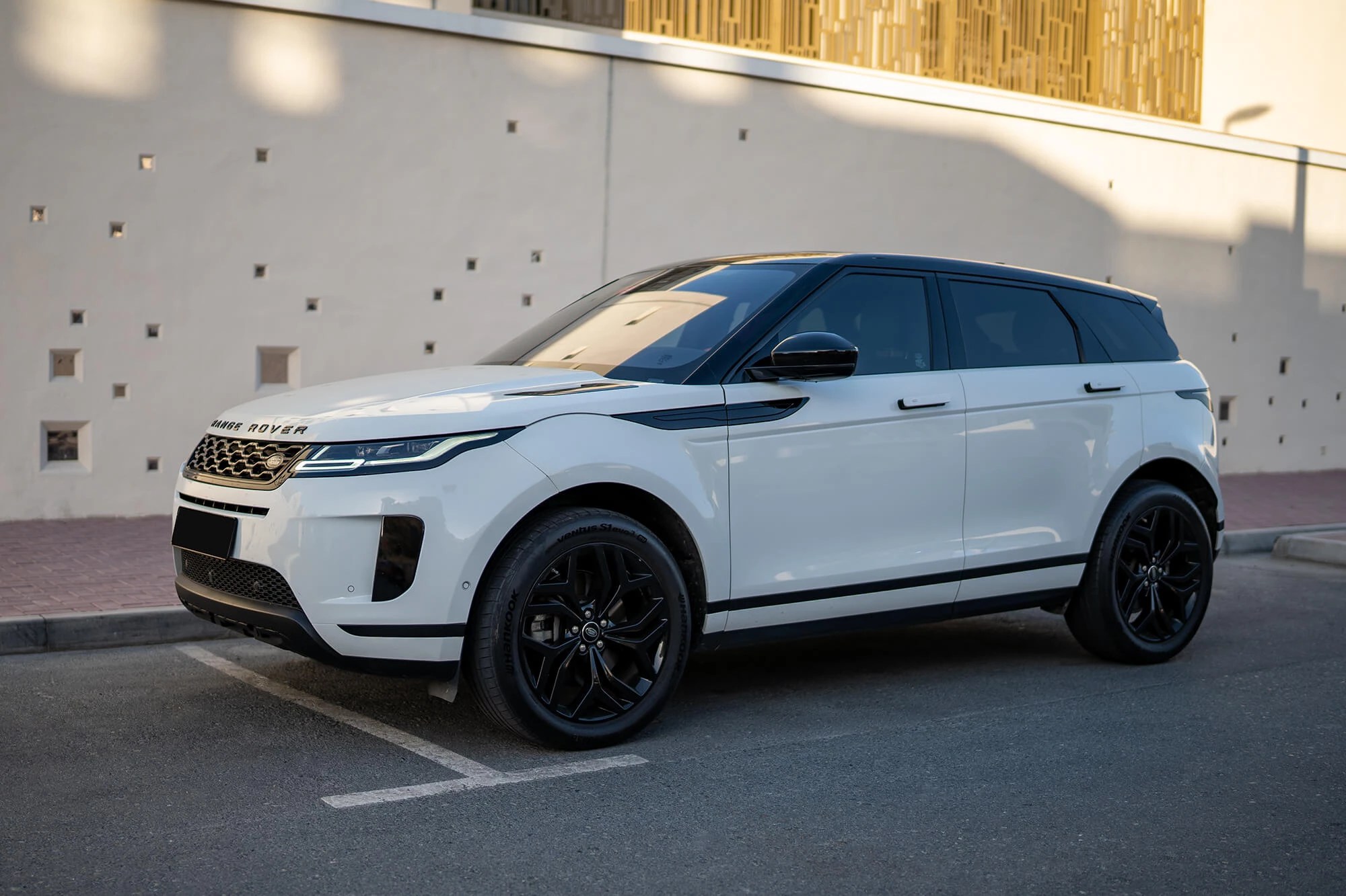 Rent Range Rover Evoque White in Dubai SUV Octane Luxury Car Rental Dubai