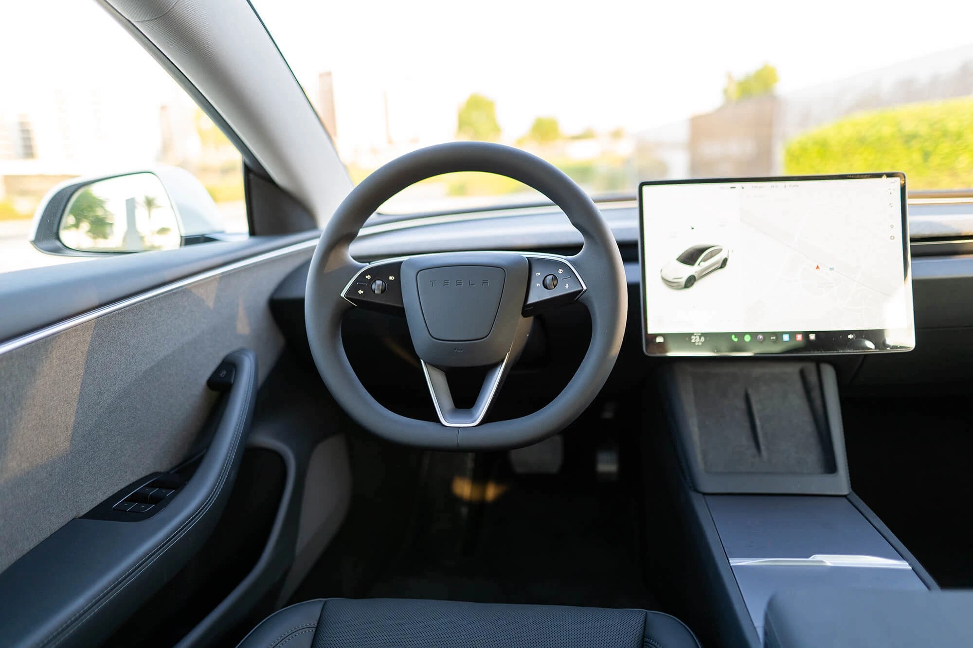 Rent Tesla Model 3 White in Dubai Electric Octane Luxury Car Rental