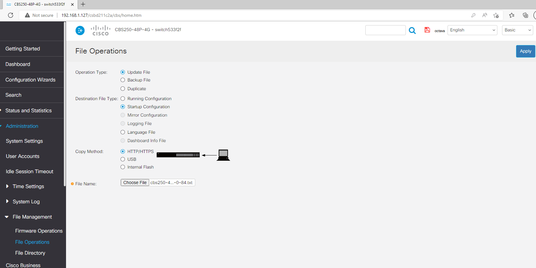 Updating Cisco CBS 250 / 350 Startup Config – Video Over IP and HDMI
