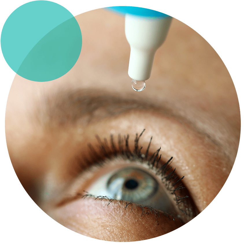 Why take eye drops at night?