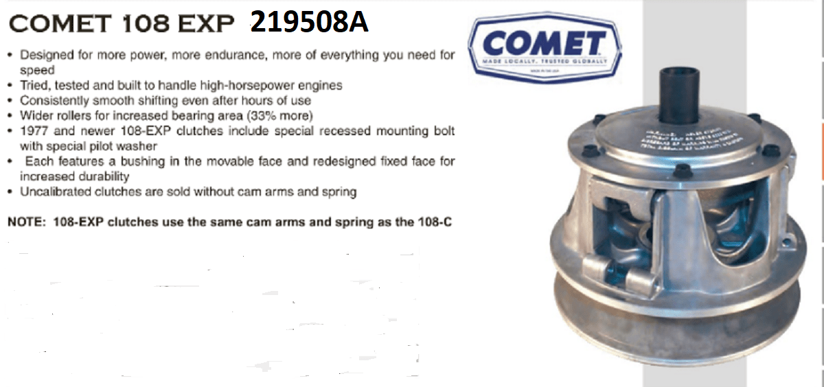 COMET 219508A DRIVE CLUTCH FOR ARCTIC CAT 108 EXP ODD ATV
