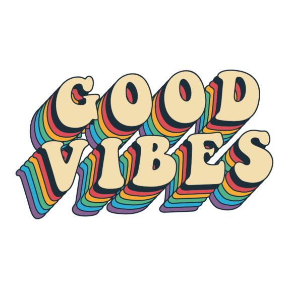 Good Vibes Vinyl Sticker OddBits