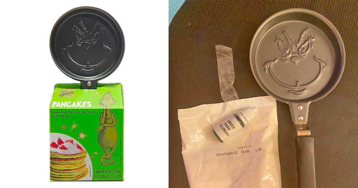 This Grinch Pancake Pan is Stealing Breakfast in the Most Delightful Way
