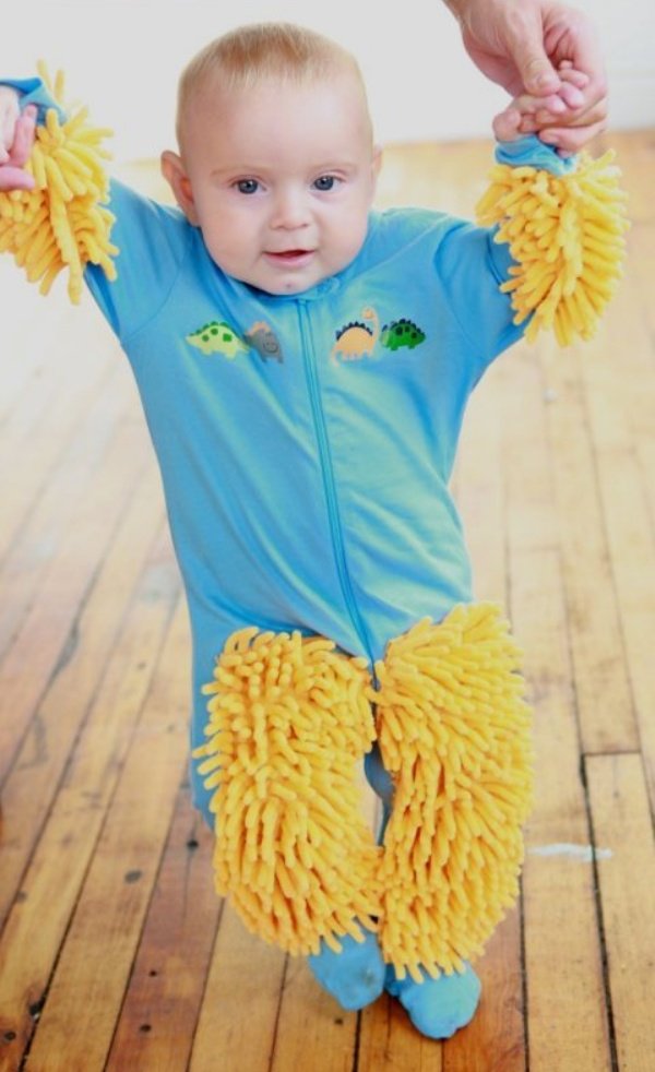 You Can Now Get a Baby Mop Onesie So Your Baby Can Help You Clean Your