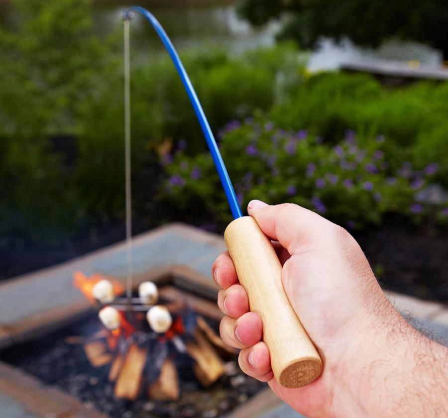 Campfire Fishing Pole Roaster