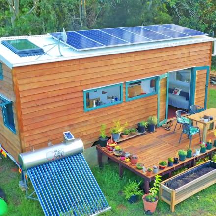 This Couple Built Their Own Off-Grid Solar Powered Tiny Home