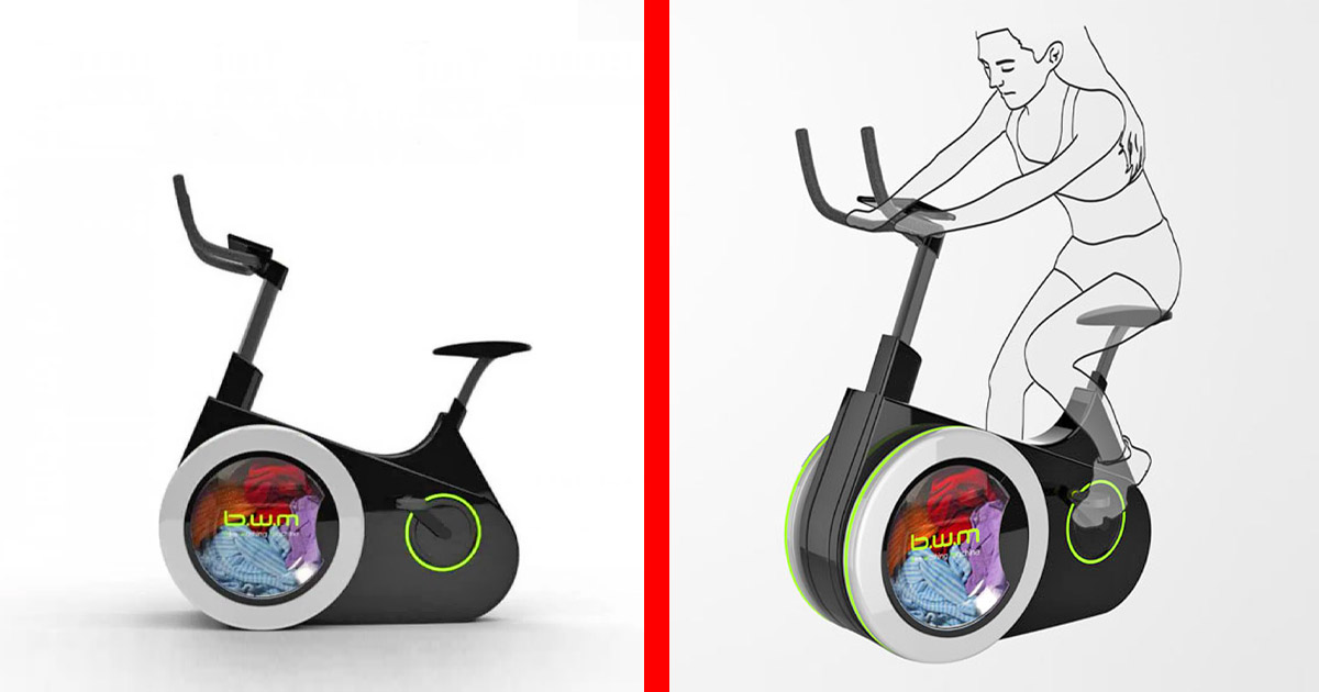 There's Now an Exercise Bike That Doubles as a Washing Machine