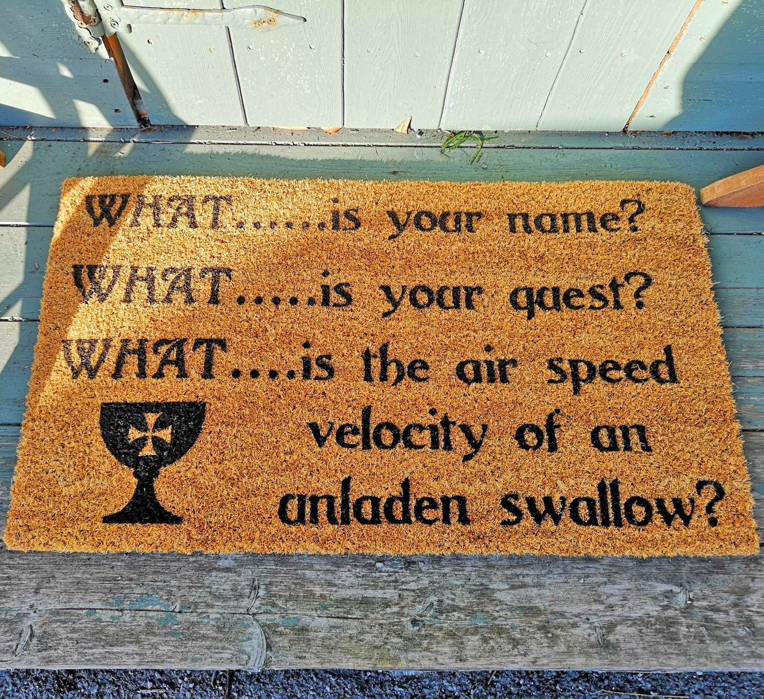 This Bridge Troll 3 Questions Doormat Belongs On Every Monty Python