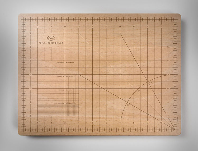 OCD Cutting Board Obsessive Chef Cutting Board
