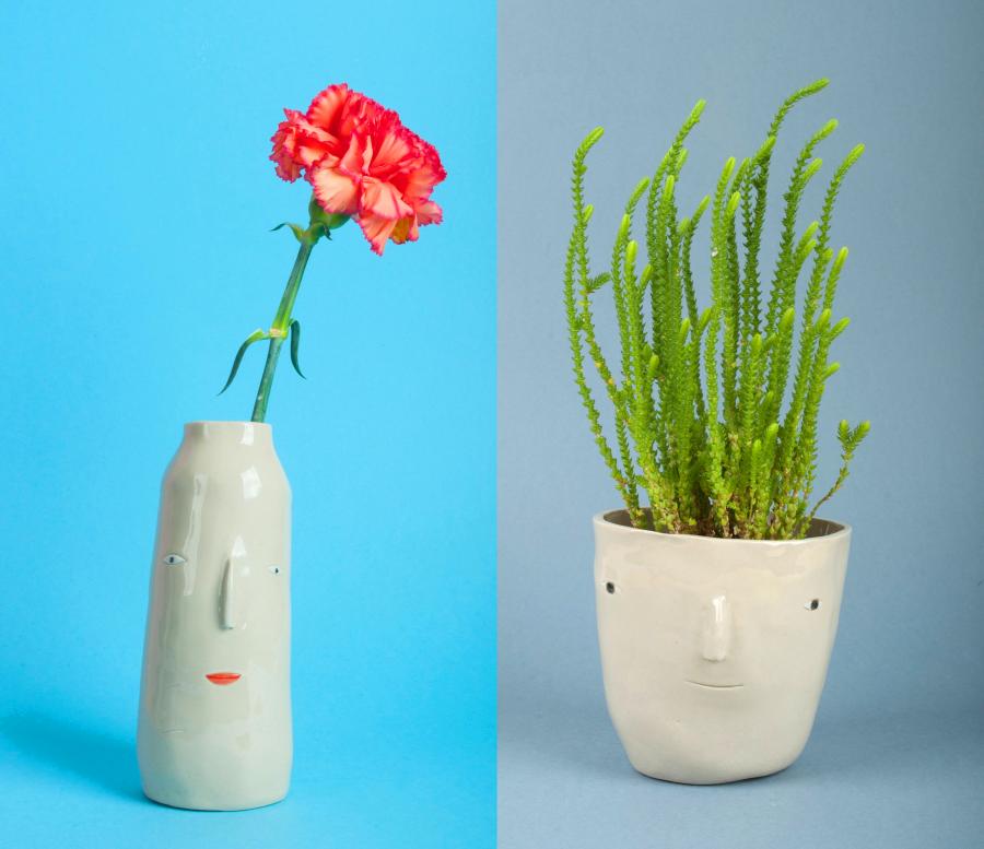 PotHeads Head Shaped Planter Pots