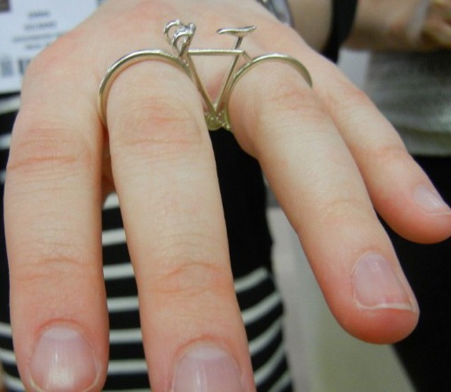 Two Fingered Bicycle Ring
