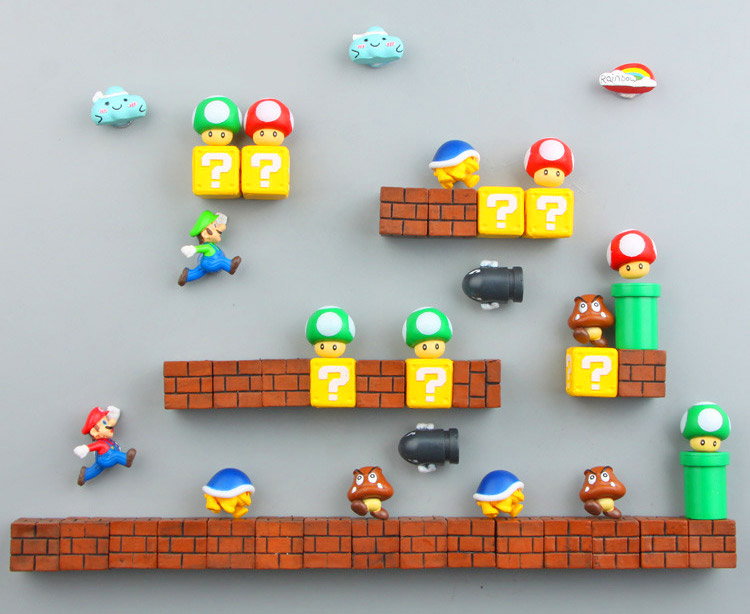 3D Mario Fridge Let You Build Your Own Mario Level