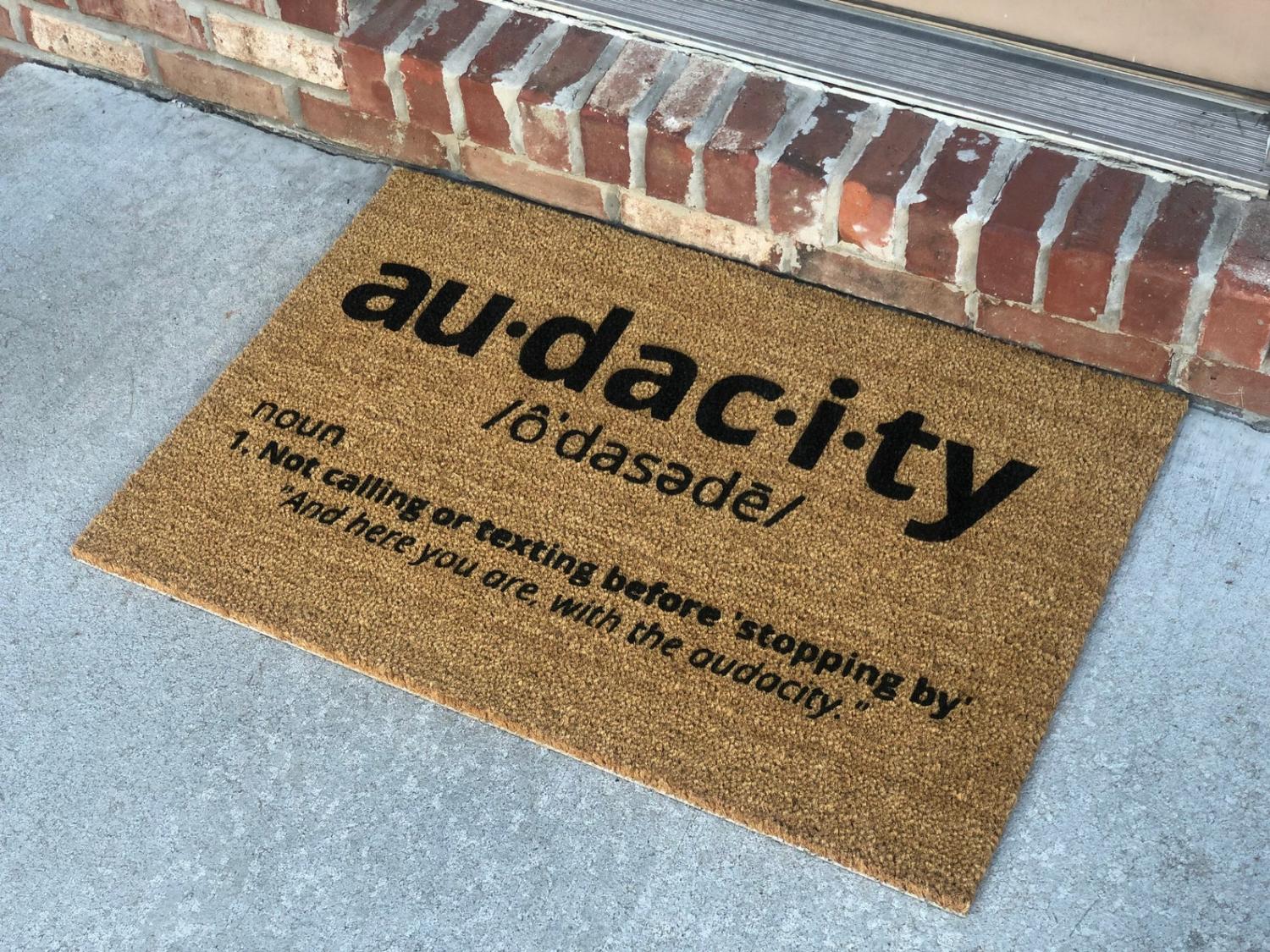 Funny Audacity Doormat