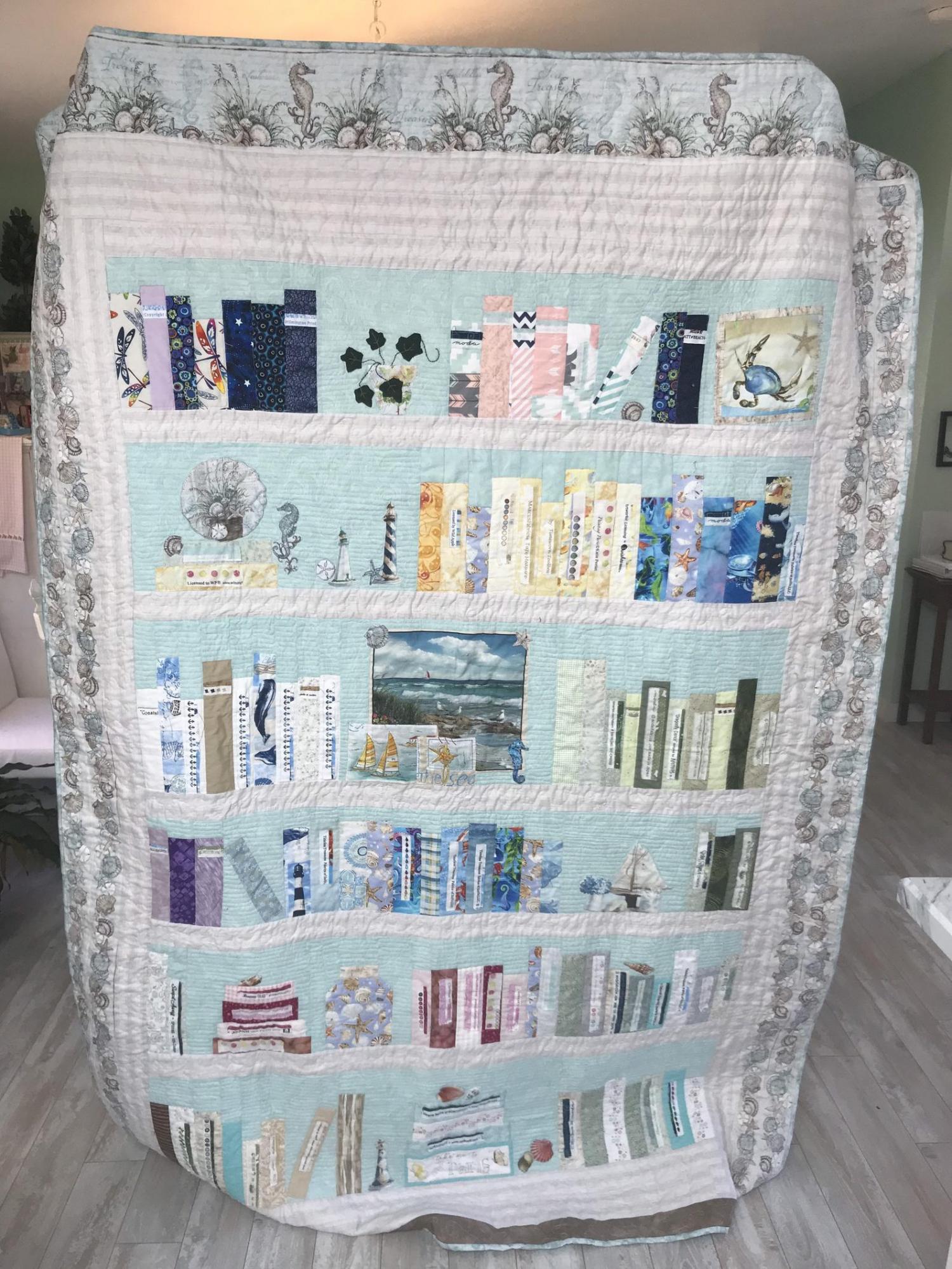 You Can Get a Bookcase Quilt Customized With Your Favorite Books and