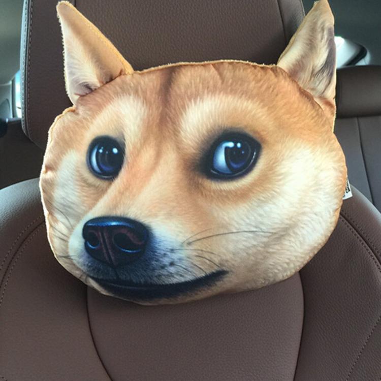 Cat and Dog Headrest Pillows For Your Car