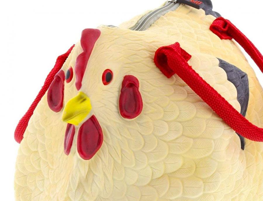 This Rubber Chicken Bag Is Absolutely Eggcellent For Chicken Lovers